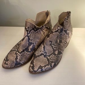 Dolce Vita snakeskin bootie